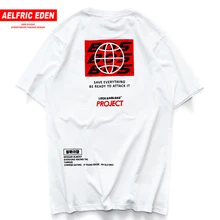 Aelfric Eden, уличная футболка с буквенным принтом, мужские футболки, лето, Harajuku, короткий рукав, топы, футболки, мужские, хип-хоп, повседневные футболки
