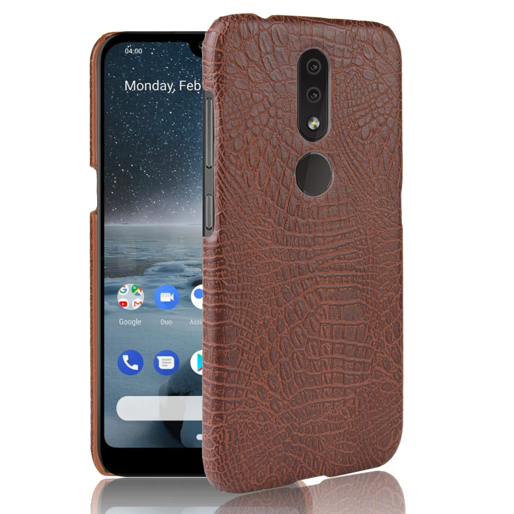 Чехол для Nokia 4 2 Ретро Роскошный чехол из искусственной кожи под крокодила Nokia4.2