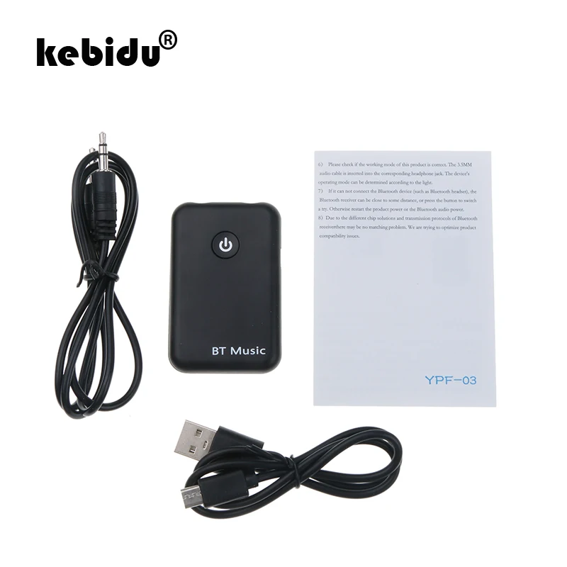 Kebidu Новый 2 в 1 Bluetooth 4 передатчик приемник беспроводной аудио адаптер Поддержка 3 5