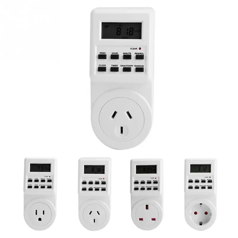 Electronic Plug Digital Timer Socket Switch Kitchen Timer Timing On/Off