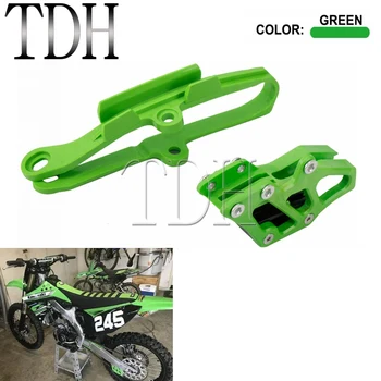 

Green Swingarm Chain Slider Chain Guide Roller Guard Kit For Kawasaki KX250F KX450F 2009-2016 KLX450R 2011 2012 2013 2014