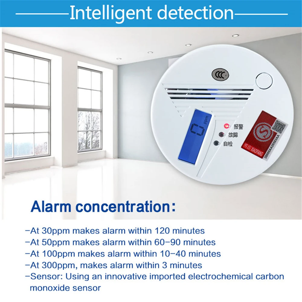 433MHz Independent Auto Dial Voice Wireless WIFI Fire Protection Smoke Detector Portable Alarm Sensors For security Alarm System