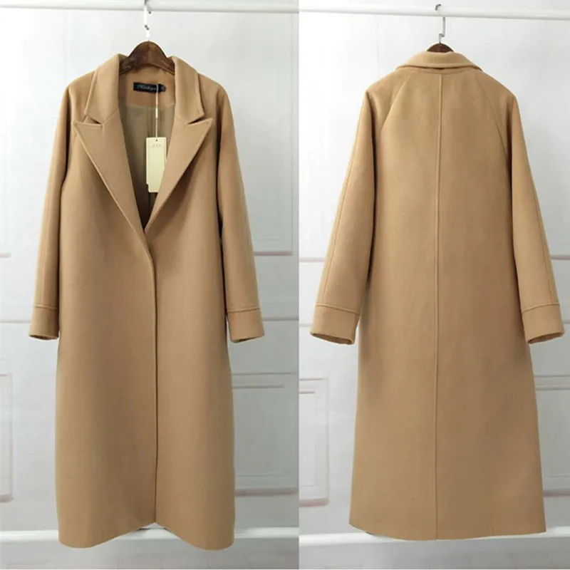 Overcoat 2xl 3xl 4xl 5xl 6xl plus size women vintage elegant woollen