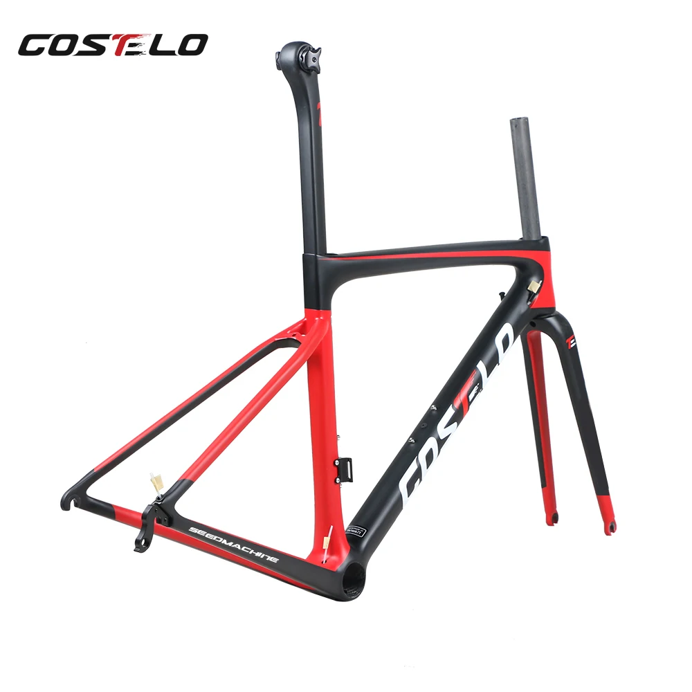790 г диск Costelo Speedmachine 2,0 Ультра легкий карбоновый дорожный велосипед рама Costelo велосипедная Рама Bicicleta карбоновое волокно дешевая рама