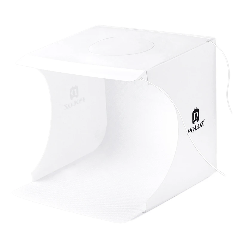 

Mini Photo Studio Box, Puluz 20Cm Portable Photography Light Tent Kit, White Folding Lighting Softbox With 40 Led Lights + 6 B