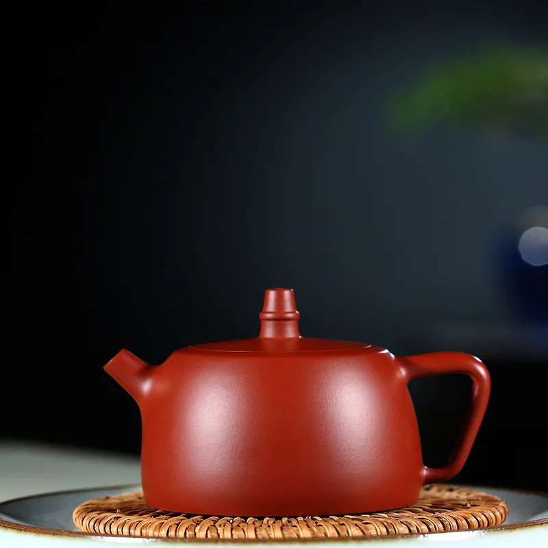 

Enameled Pottery Teapot Famous Quality Goods Full Manual Raw Ore Bright Red Pao Han Front Pot Kungfu Online Teapot Tea Set