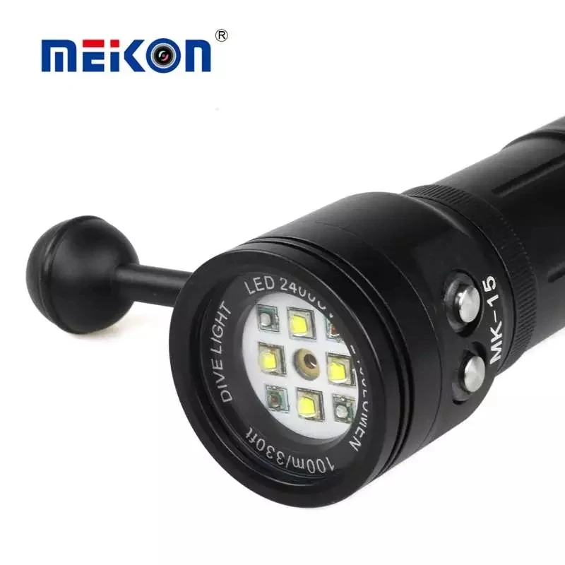 MK-15 Meikon 2400LM Diving Flash  Torch Lighting