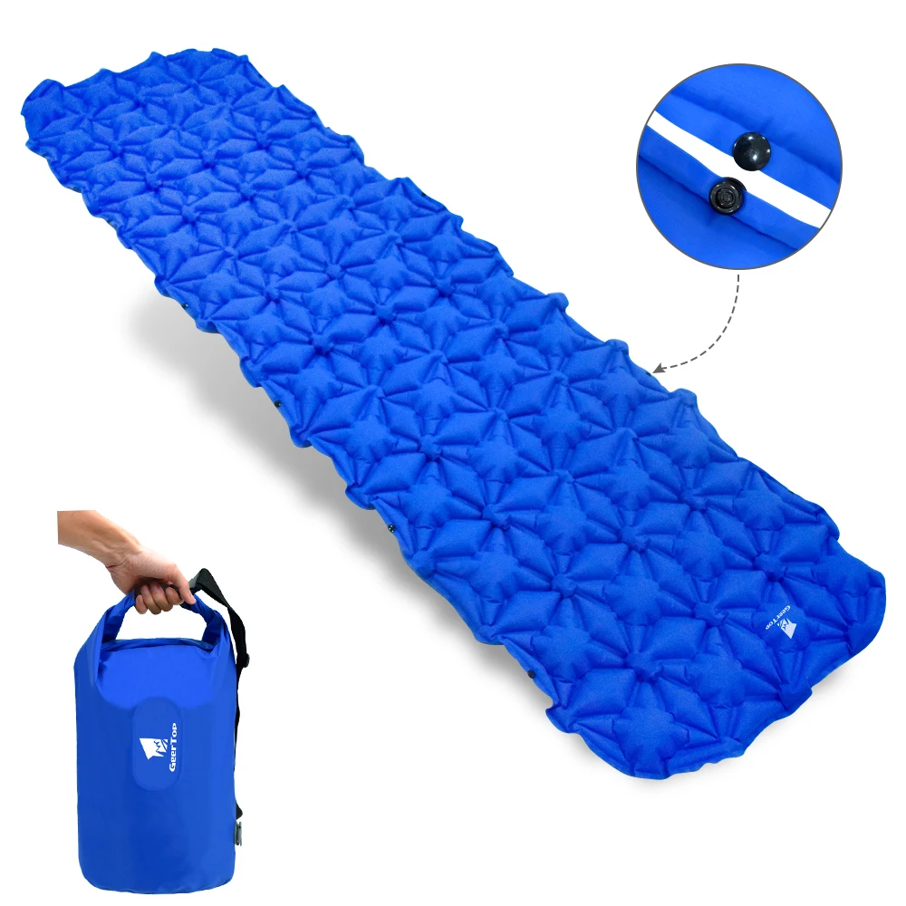 

Acelane Ultralight Camping Mat Cushion Bed with Pillow Dry Bag Pump Inflatable Camping Air Mattress Sleeping Pad Outdoor Tourist