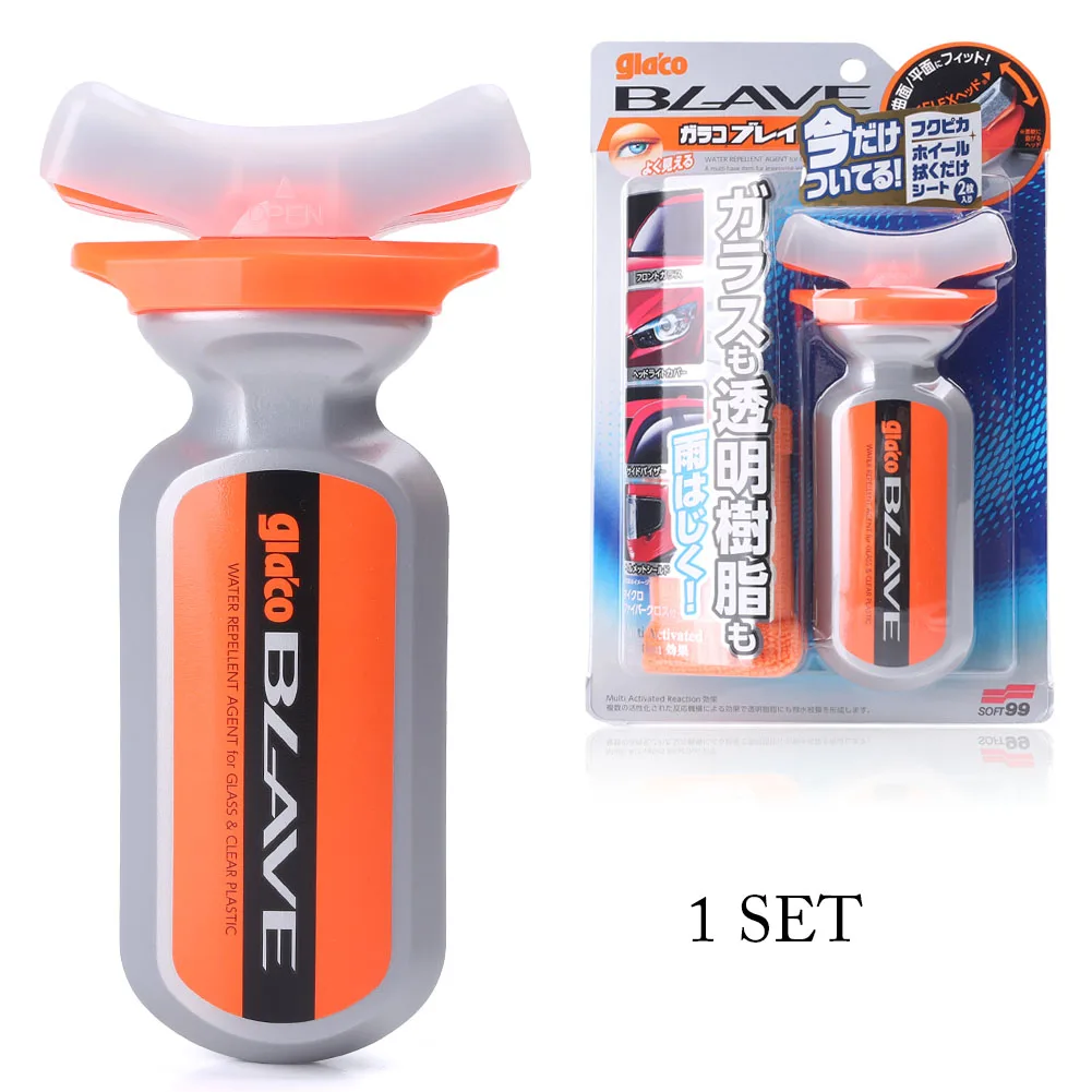

70ML Soft99 Glaco BLAVE Car Headlamp Cover Window Visor Helmet Shield Rain Repellent Use on Plastic Glass Paint Protective Foil