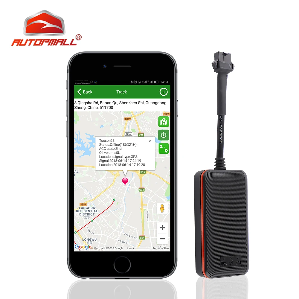 

TK108 Mini GPS Tracker Car Cut Off fuel Waterproof IP66 GPS GSM Locator Auto Car Tracker Device Vehicular Power Vibration Alarm