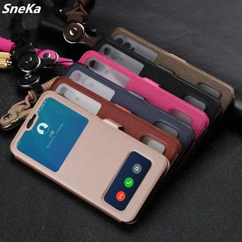 For Coque Huawei Mate 10 20 Lite Case Cover Luxury Flip Leather Stand Cases on Fundas With lanyard | Мобильные телефоны и