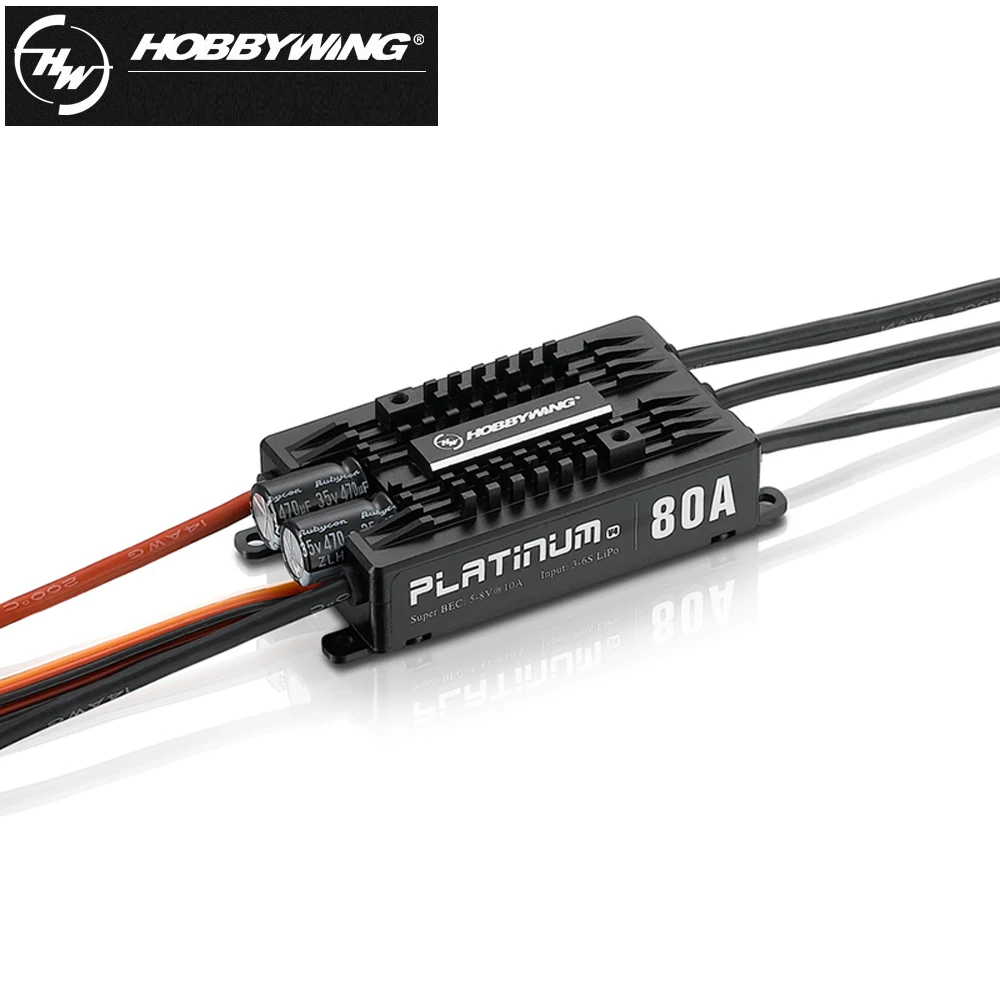 Hobbywing Platinum Pro V4 80A 3-6S Lipo BEC пустая форма бесщеточный ESC для радиоуправляемого дрона самолета вертолета