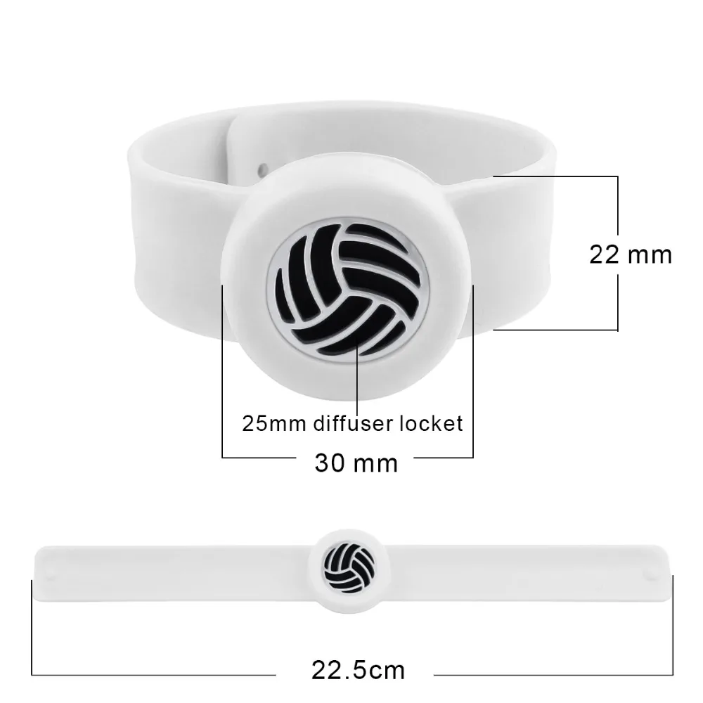 ZP-BS-size Silicone Diffuser Locket Bracelet