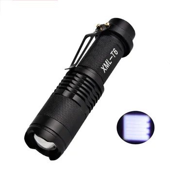 

10W 1200LM CREE XML T6 10W Zoomable MINI LED Flashlight Pen Light 5 Modes Portable Handheld LED Torch 18650 Camp Lanterna
