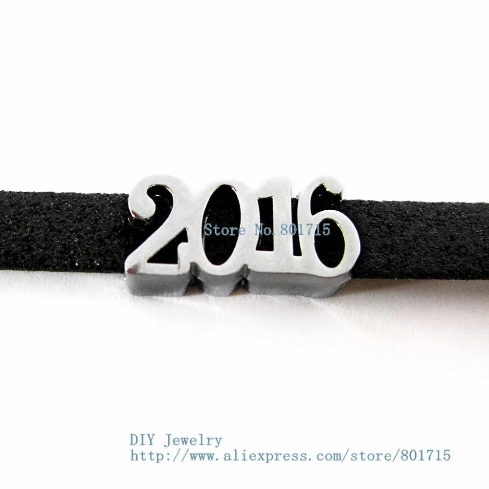 2016 zinc alloy wholesales 10pcs Internal Dia.8mm slide Charms can