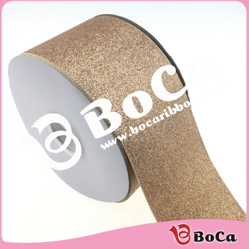 

shipping free, 100 yard 3"75mm glitter grosgrain ribbon wedding celebration/party/graduation/congratulation custom