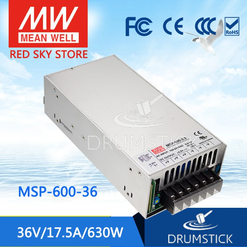 

MEAN WELL MSP-600-36 36V 17.5A meanwell MSP-600 36V 630W Single Output Medical Type Power Supply