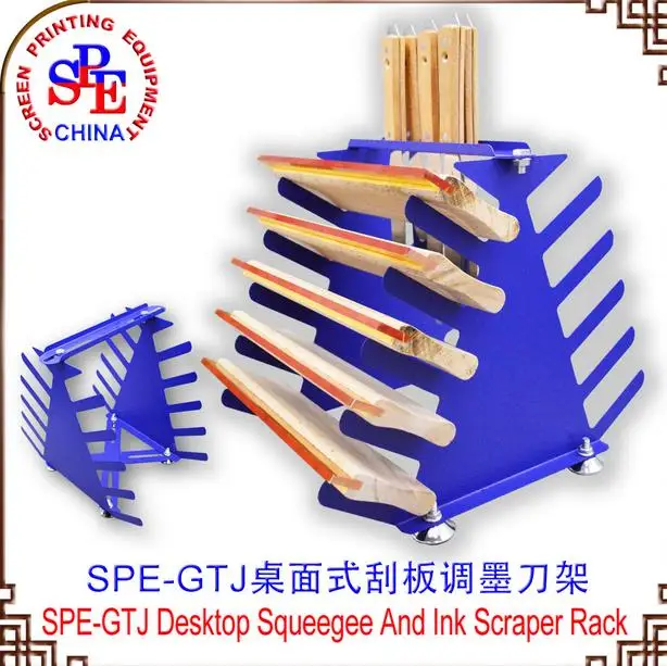 

006351 SPE-GTJ Desktop Squeegee And Ink Scraper Rack screen printing rack