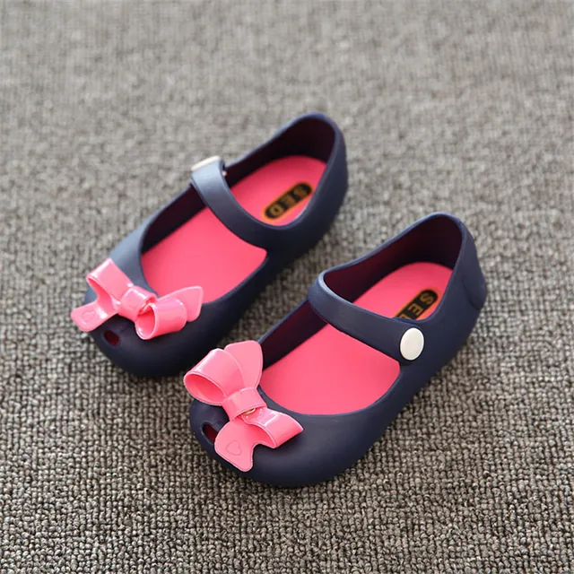 plastic bow shoes