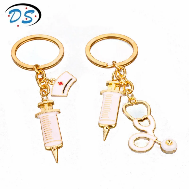 Dongsheng jewelry доктор медицинские инструменты стетоскоп Шприц Брелки медсестра