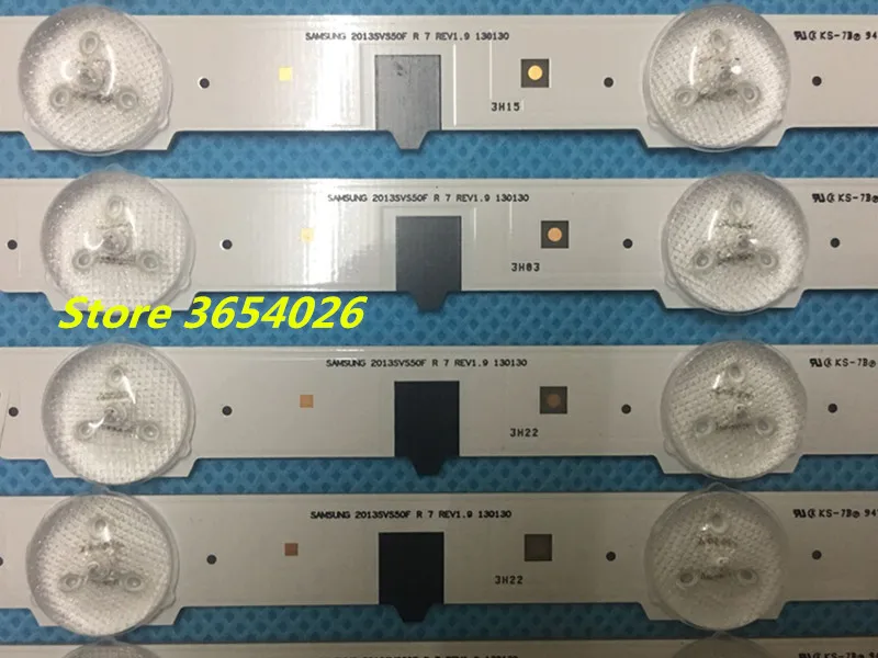 18 قطعة/الوحدة LED شريط إضاءة خلفي لسامسونج التلفزيون UN50F6400AF 2013SVS50F R 7 L 9 D2GE-500SCB-R3 D2GE-500SCA-R3 T500HVF02.4