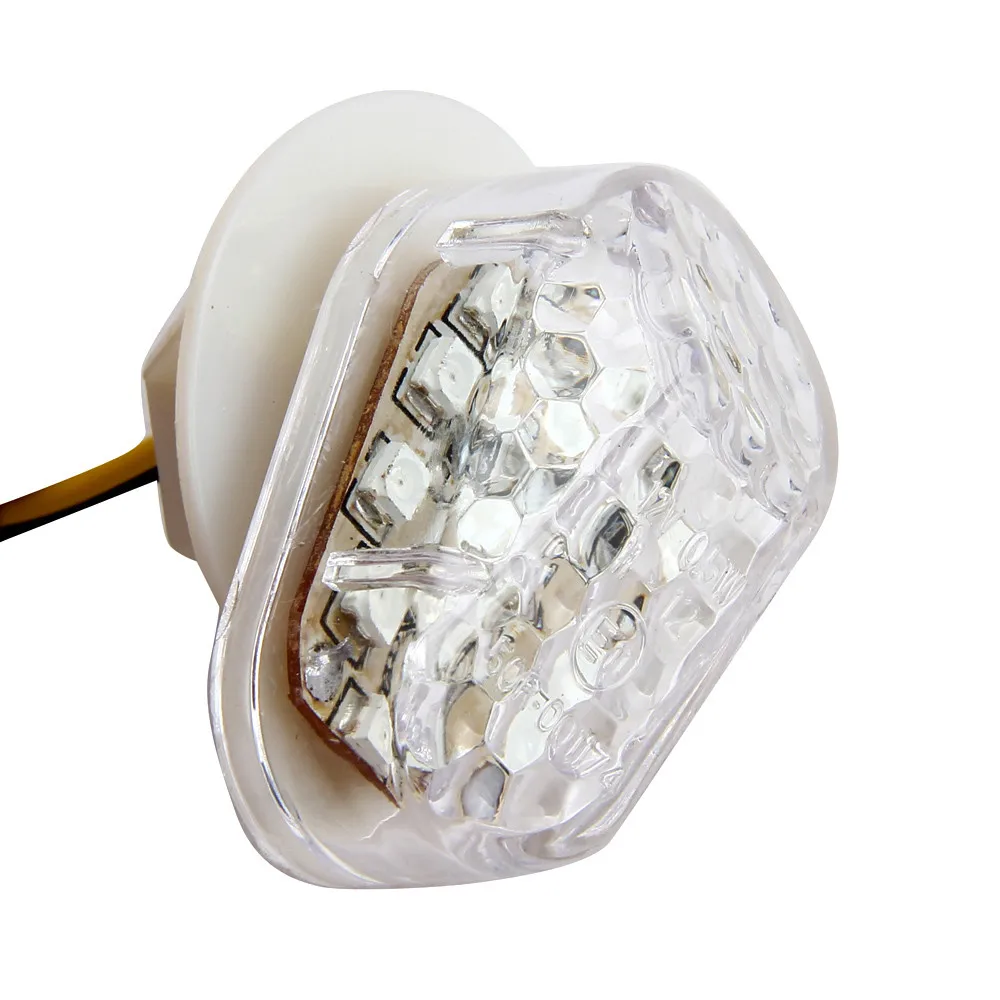 

2pc Motorcycle LED Bulb Turn Signals Indicator flashing lights blinkers For Yamaha YZF R1 R6 R6S R6S FZ1 FZ6 FZ8 FAZER XJ6 MT03