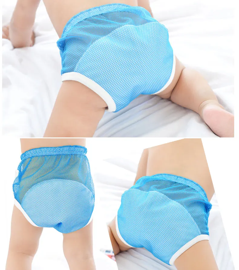 Herbabe 3pcs Newborn Diaper Pants for Summer Reusable Washable Children Kids Toilet Training Diapers Cloth Pocket Diaper Cover