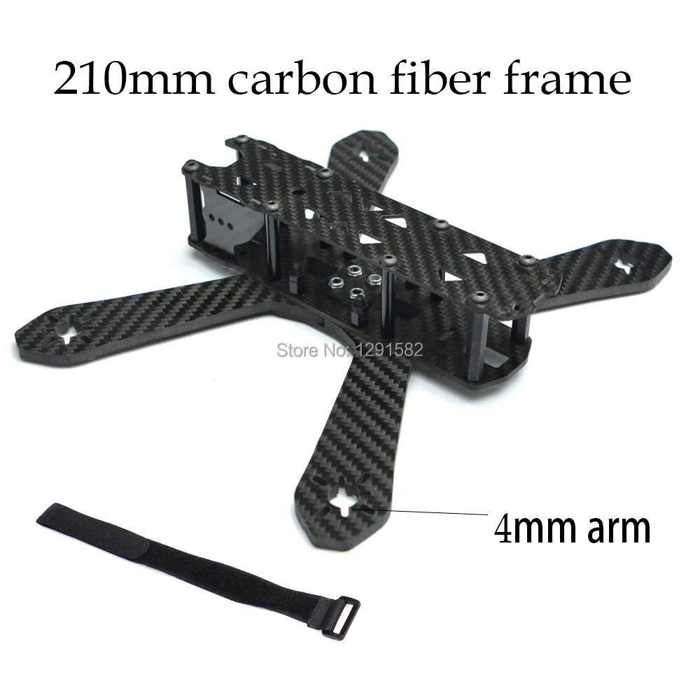 

Carbon fiber DIY mini drone FPV 210 210mm with 4mm arm cross racing 4-axis quadcopter better than QAV210 for Tweaker 210 RD210