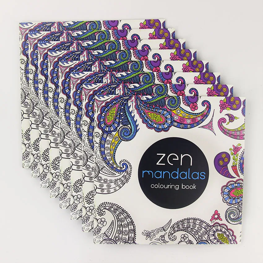 24 Pages New Mandala Flower Black and White DIY Coloring Book Painting Graffiti Book Relieve Stress Leisure Art Book 24 Pages New Mandala Flower Black and White DIY Coloring Book Painting Graffiti Book Relieve Stress Leisure Art Book