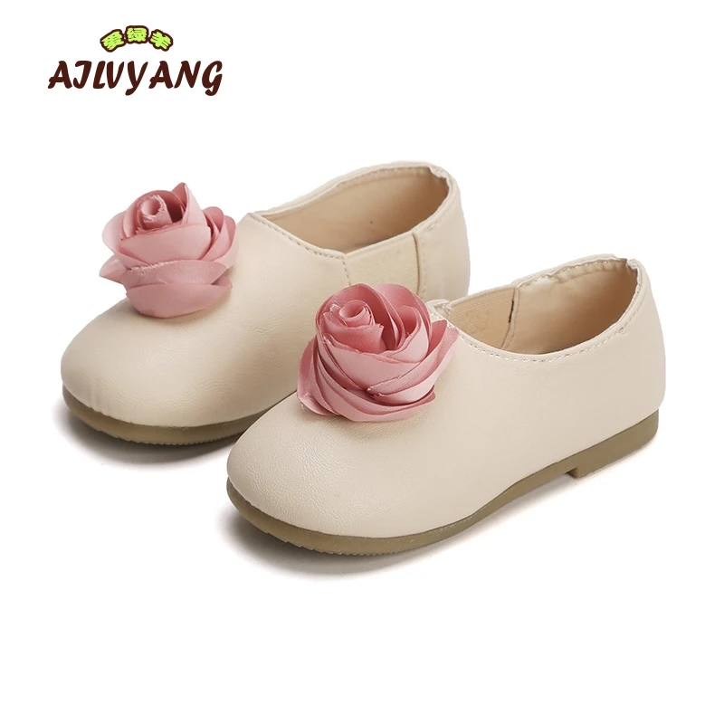 2019 весенне-Осенняя детская обувь в горошек, Корейская обувь с цветочным принтом для девочек, нескользящая повседневная обувь для малышей