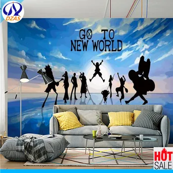 

2018 Children's room mural custom Sea thief Wang Lufei Sauron 3D navigation King wallpaper cartoon AS-CX cartoon boy mural