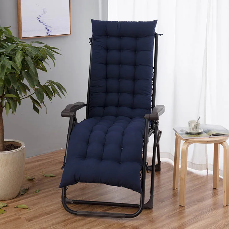 Открытый Японский шезлонг, подушка для стула, зимний сад, патио, стол, кресло, шезлонги для расслабления боли в спине, подушка, мебель, подушка - Цвет: navy blue