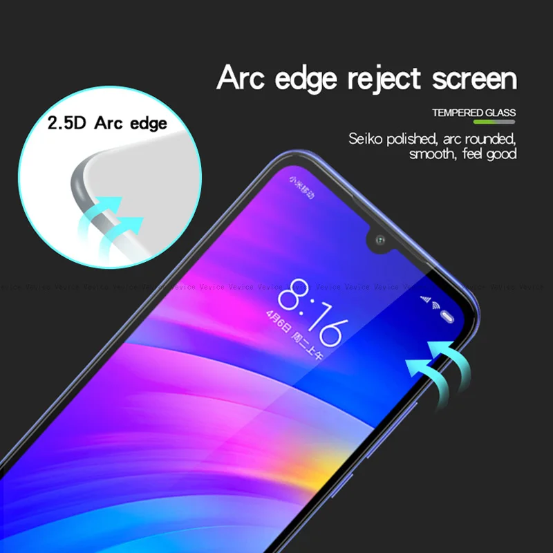 Закаленное стекло для Xiaomi Redmi 7 Note Pro защита экрана с полным покрытием 6 26 дюйма