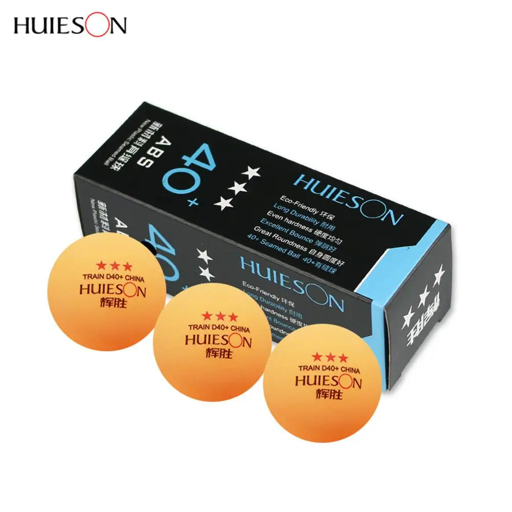 Huieson 3 шт./упак. звезды уровня для настольного тенниса поли шарики 40 + мм ABS Пластик