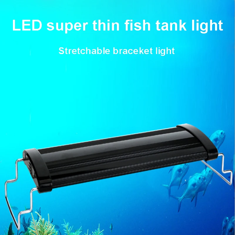 

Aquarium LED Lighting 30-90cm High Quality Fish Tank Light Lamp With Extendable Brackets 5 colors LEDs Fits for Aquarium