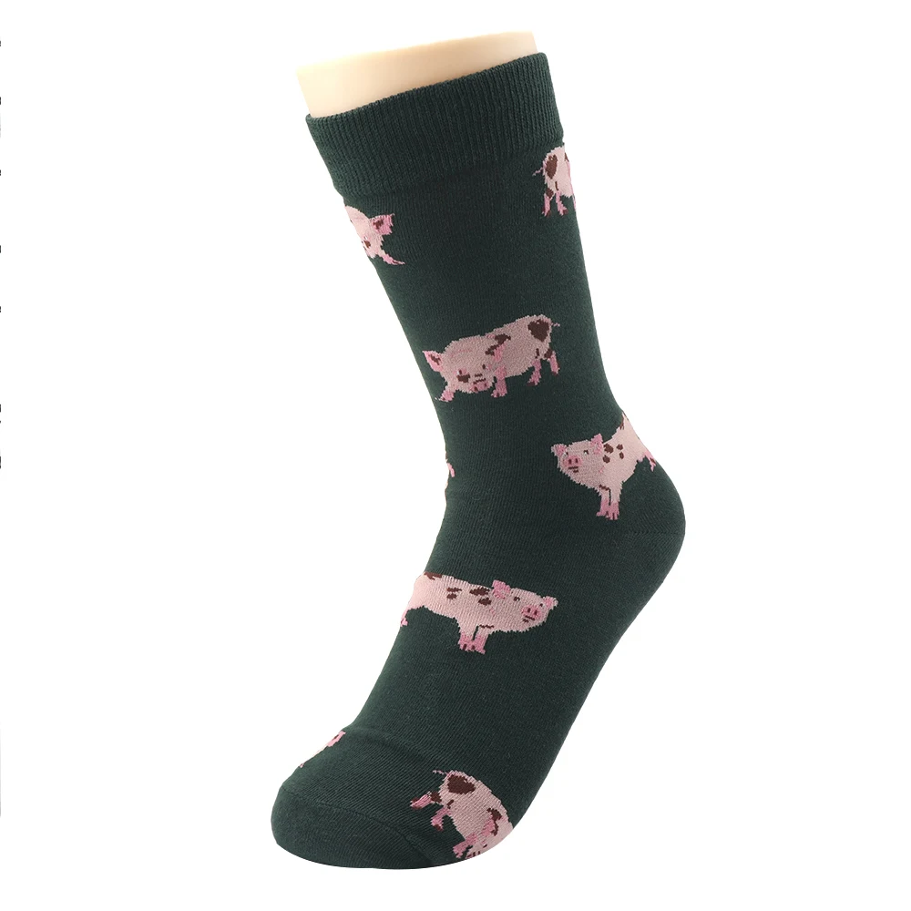 Новые женские носки из чесаного хлопка с рисунком Kawai, забавный подарок для женщин, милые носки с изображением животных в стиле Сиба ину, Харадзюку