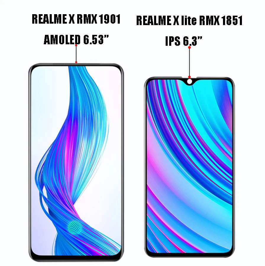 Оригинальный ЖК дисплей для REALME X/ X lite / Youth Edition RMX1851/rmx1901сенсорный экран