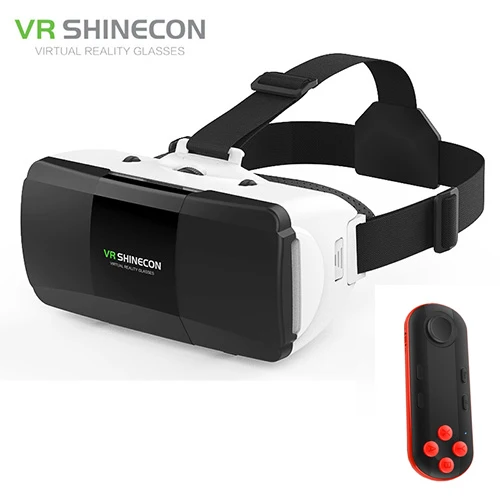 Shinecon G06D 3D очки Виртуальная реальность VR Виртуальная реальность для iphone 360 градусов Android VR очки для смартфона с пультом дистанционного управления - Цвет: 051 Black Remote