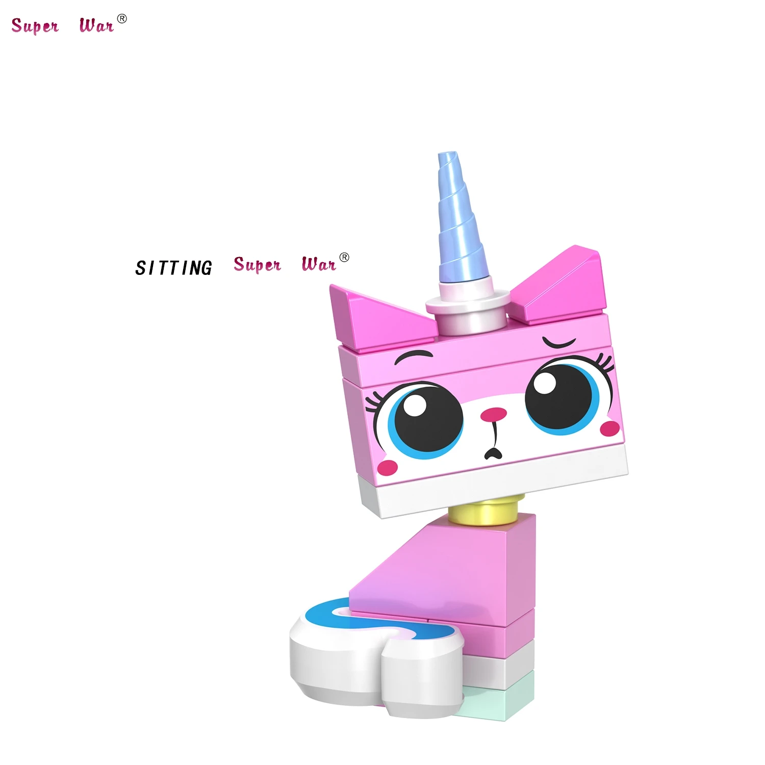 Один строительные блоки мультфильм фильм кирпичи Unikitty Super Angry Astro Queasy Biznis Единорог Kitty игрушки для детей - Цвет: JL007