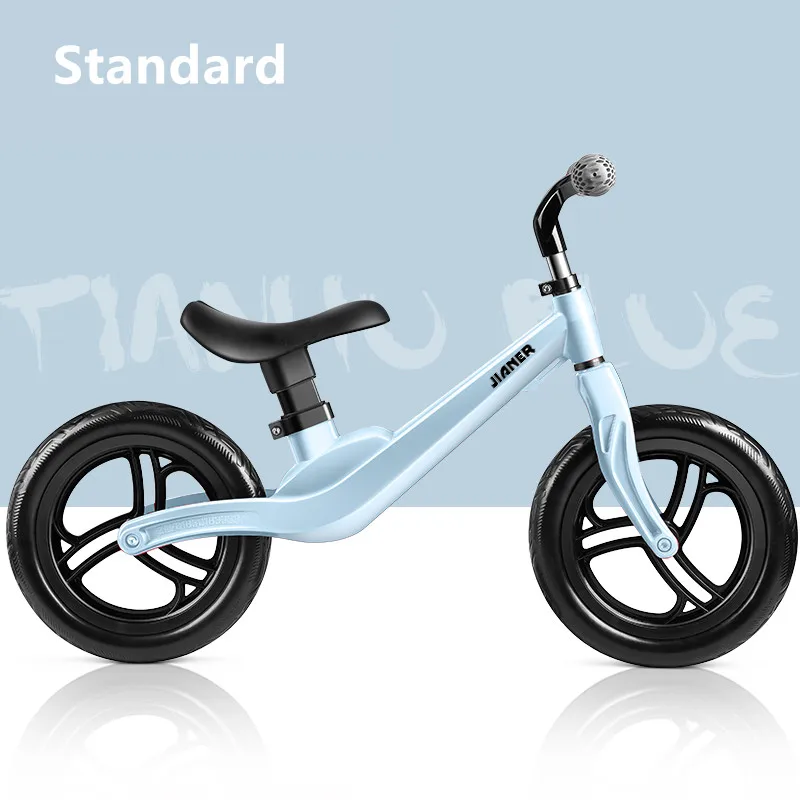 Детский балансный велосипед без педалей yoyo baby slide bike от 1 до 3 лет Детский педальный скутер - Цвет: Standard blue