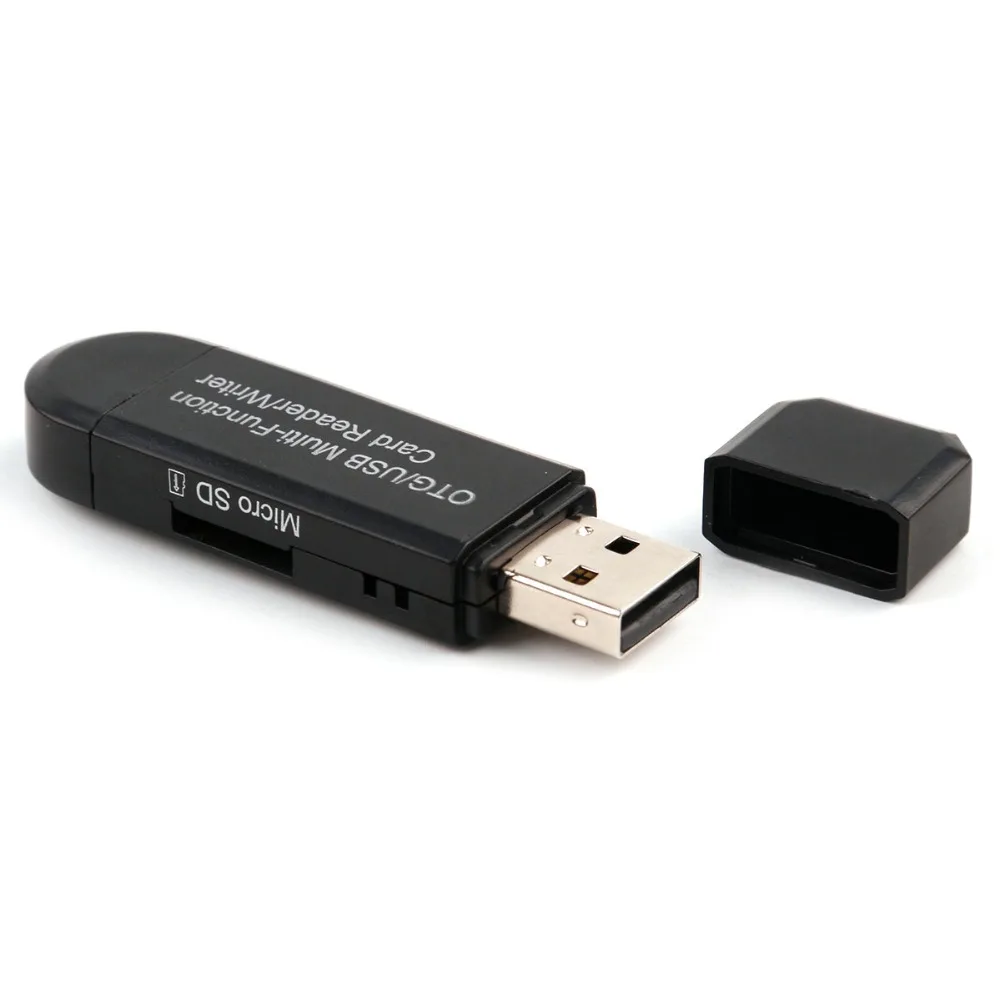 Высокоскоростной USB2.0 Универсальный OTG TF/SD карты 3 в 1 USB OTG картридер флэш-накопитель для Android телефон компьютер удлинитель-переходник