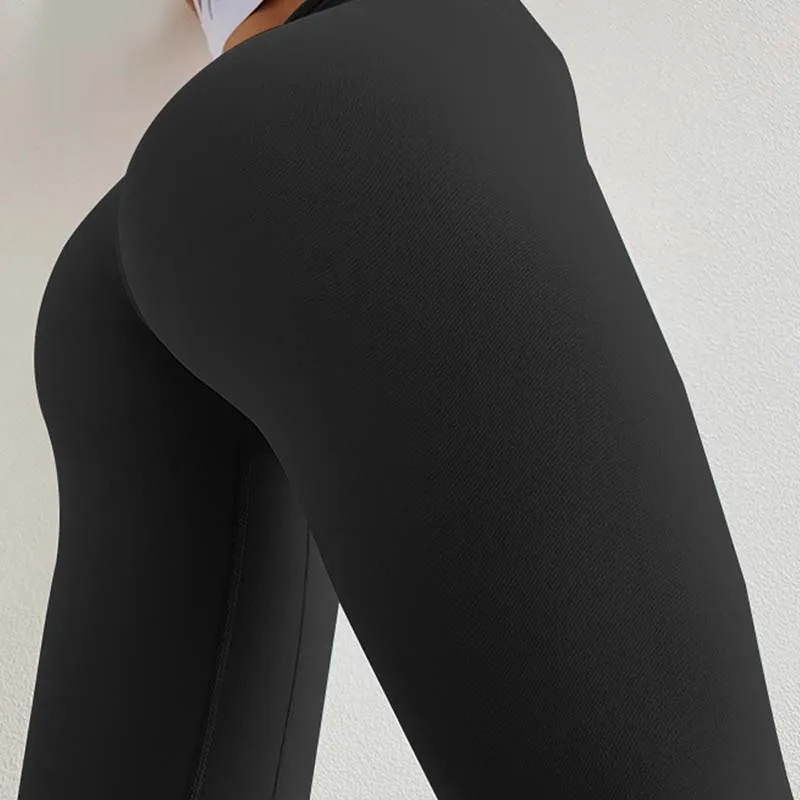 Nessaj персиковые узкие леггинсы с сердечками однотонные Лоскутные Спортивные штаны с высокой талией Стрейчевые брюки для фитнеса женские сексуальные подчеркивающие бедра леггинсы - Цвет: CX005 Black