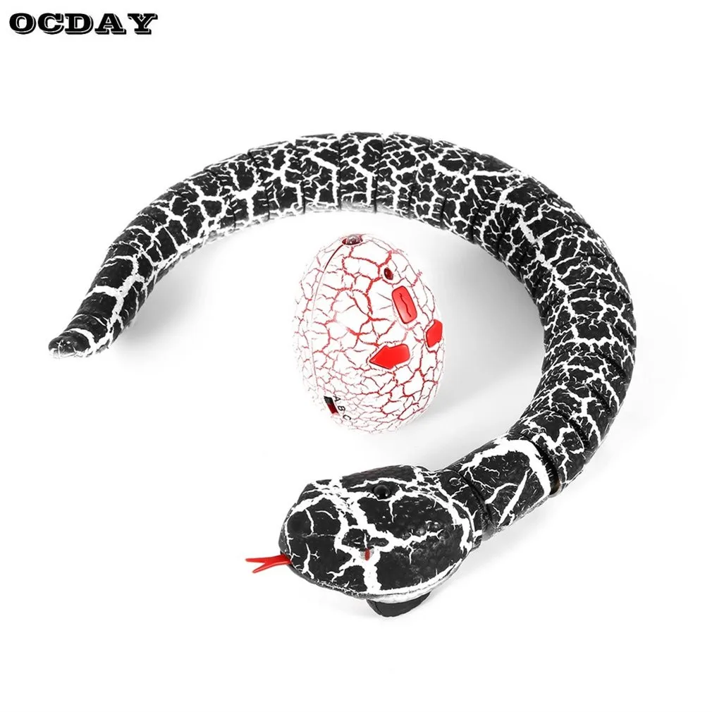 

OCDAY RC Remote Control Snake And Egg Rattlesnake Animal Trick Terrifying Mischief Toys for Children Funny Novelty Gift New Hot