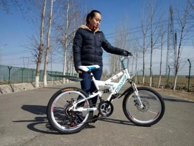 Cheap Free Shipping high quality carbon steel material 24 speed 26 inch  disc brakes front and rear shock absorber mountain bik 1