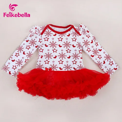 Рождественское платье для маленьких девочек хлопковая одежда с Санта-Клаусом вечерние бальные платья принцессы для малышей Детские платья Bebes Vestidos - Цвет: girls dress C