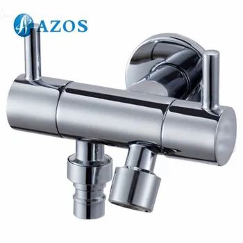

AZOS Mop Bibcock Washing Machion Faucet Single Cold Wall Chrome Outdoor Garden Bathroom Tap PJTB001