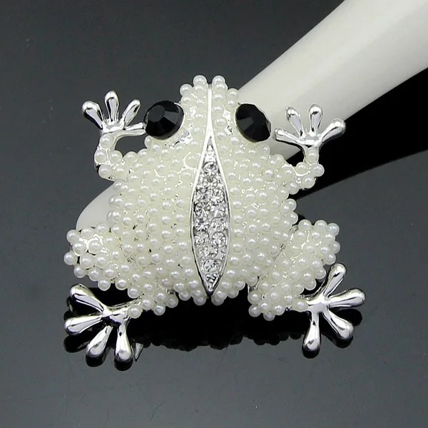 

OneckOha Garment Accessories Fashion Jewelry Frog Brooch Pin Min Order $15 For Mixed Items