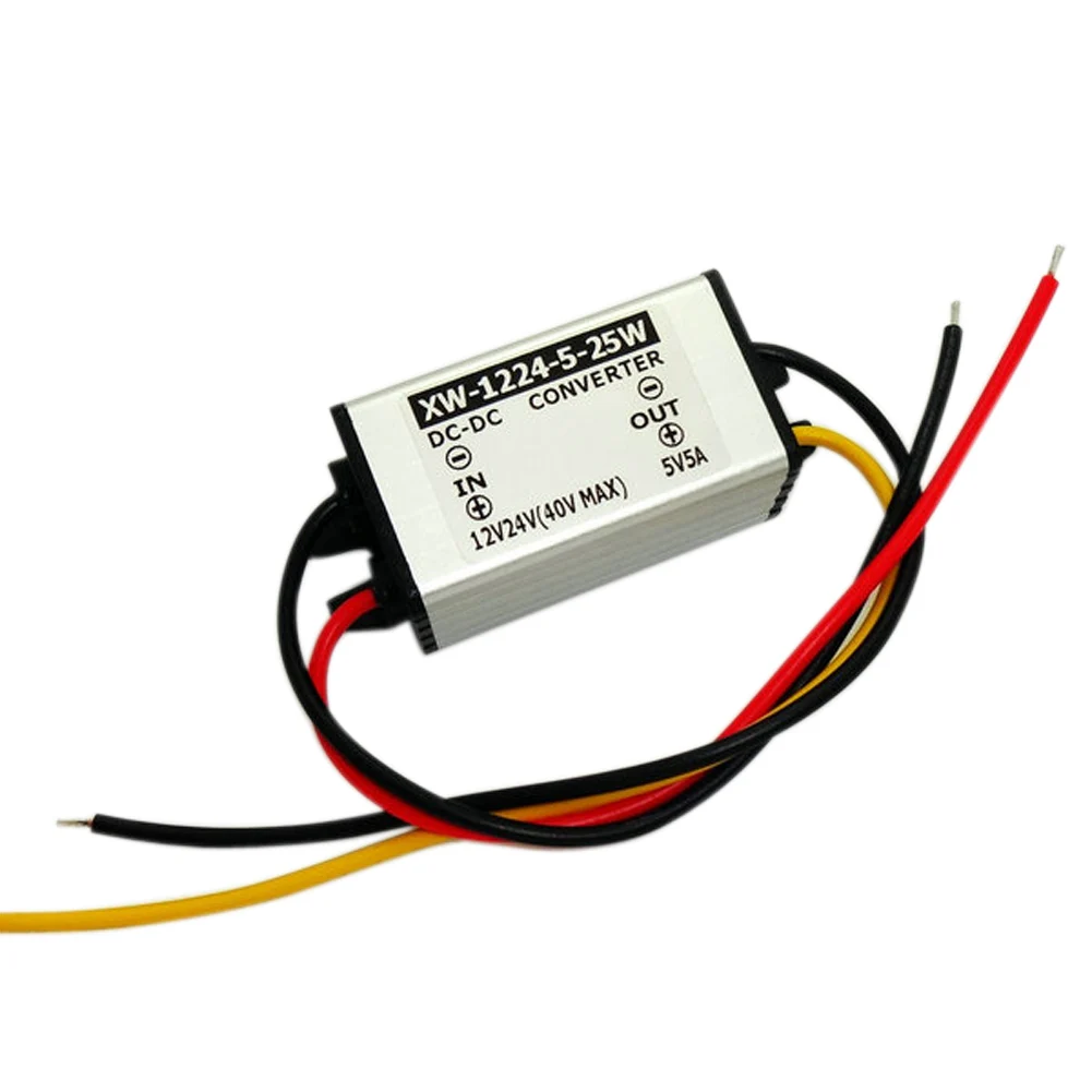 

Best Price DC DC Power Supply Converter 12V/24V(6.5-40V) Step Down To 5V 5A 25W Regulator Module Adapter For LED Car Display
