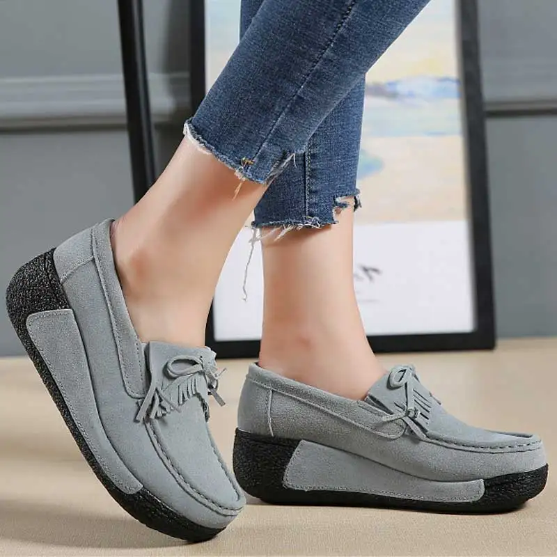 Genuine Leather Shoes Women Flats Platform Shoes Creepers Summer Loafers Moccasins slip On Ladies Flat Casual Zapatos Mujer 2018 цена Genuine Leather Shoes Women Flats Platform Shoes Creepers Summer Loafers Moccasins slip On Ladies Flat Casual Zapatos Mujer 2018 цены онлайн