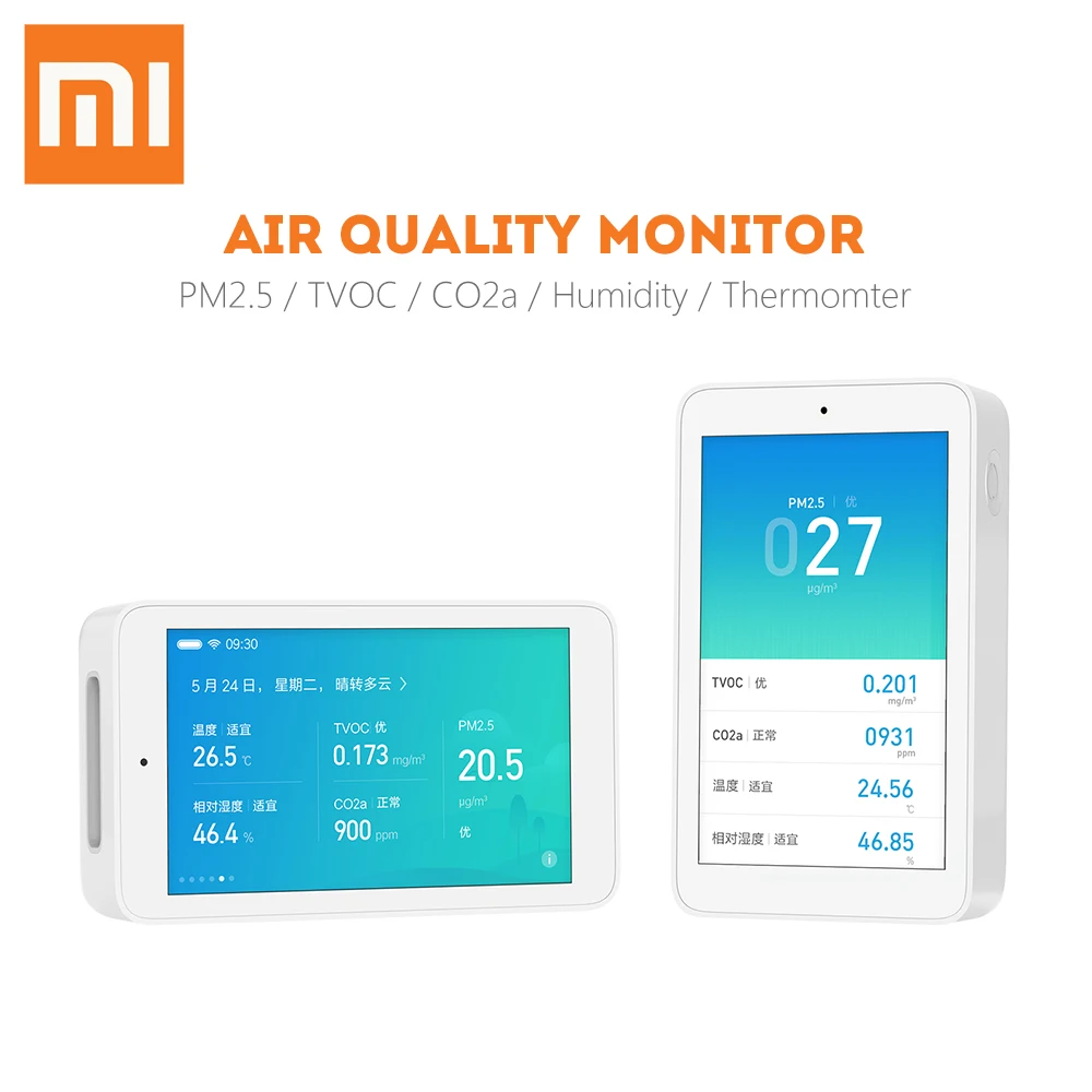 Xiaomi Mijia детектор качества воздуха монитор PM2.5 TVOC CO2a тестер термометр датчик влажности